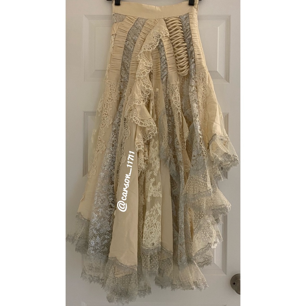 Zimmermann Sabotage Tiered Ruffle Lace Skirt 0 - Picture 13 of 13